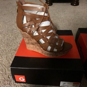Tan wedges sandals